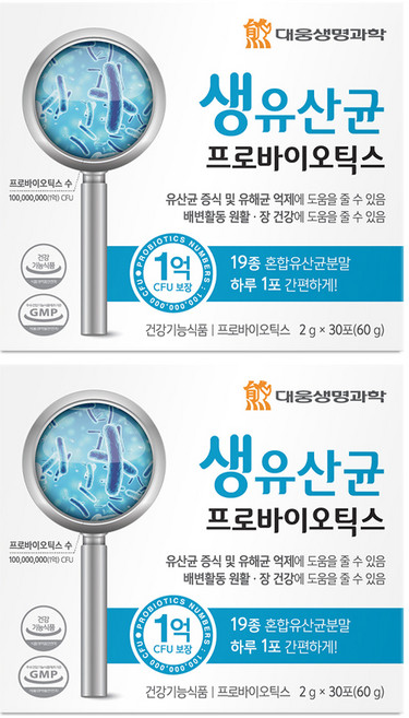 DAEWOONG LIFE SCIENCE 活性益生菌 30入, 60g, 2個