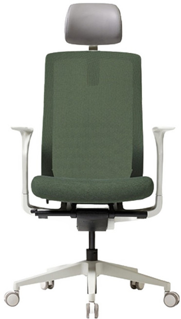 듀오백 메가 컴퓨터 책상 의자 MG-0-C2F-W 방문설치, 그린