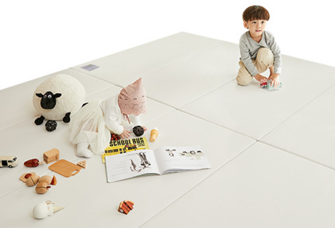 알집매트 칼라 유아 폴더매트, 밀크