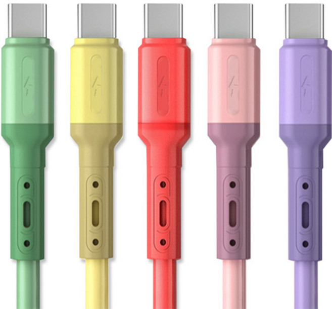 림스테일 마카론 C타입 고속 충전케이블 5종 세트, 1.5m, 혼합색상, 1세트