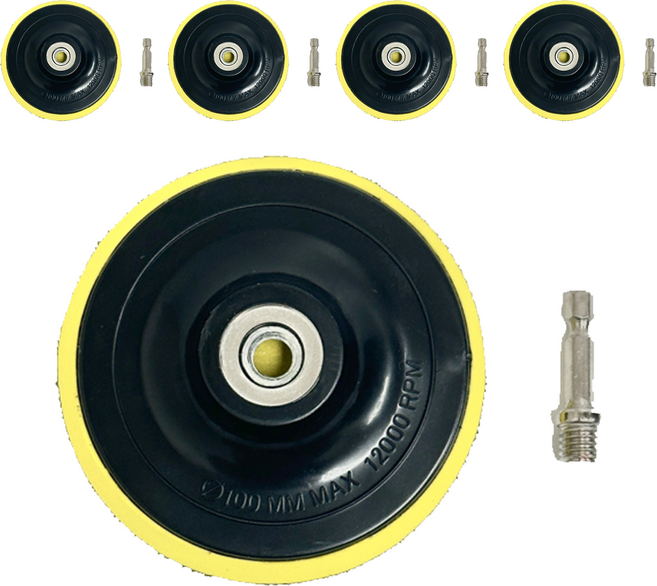 스매쉬 그라인더 찍찍이 벨크로 샌딩 패드 + 드릴 연장대, 5세트