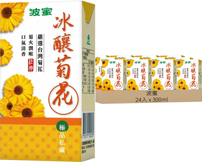波蜜 冰釀菊花, 300ml, 24入