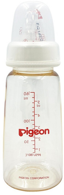 pigeon 貝親 一般口徑PPSU塑膠奶瓶, 160ml, 1個