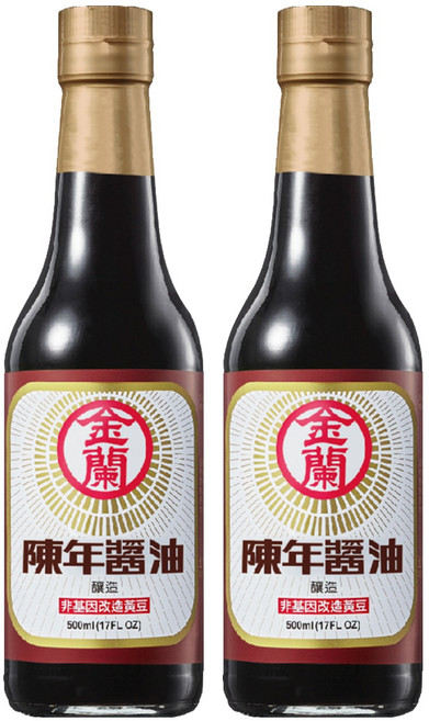 KIMLAN 金蘭 陳年醬油, 500ml, 2瓶