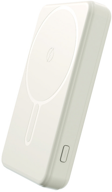 스마텍 20W 마그네틱 거치대 보조배터리 10000mAh, 베이지, STPB-MP10S