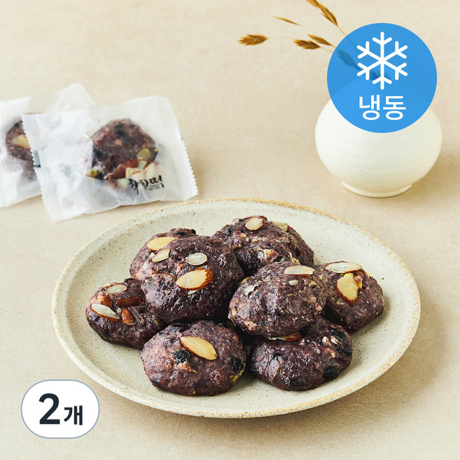 착한떡 흑미모듬떡 (냉동), 45g, 2개, 10개입