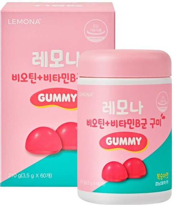 레모나 비오틴 비타민B군 구미, 60정, 1개