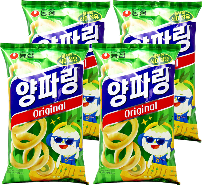 양파링 오리지널, 80g, 4개