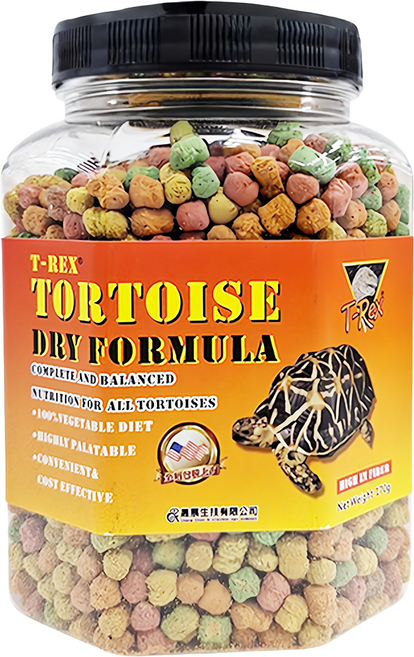 T-Rex Pet 陸龜專用彩色飼料, 170g, 1罐
