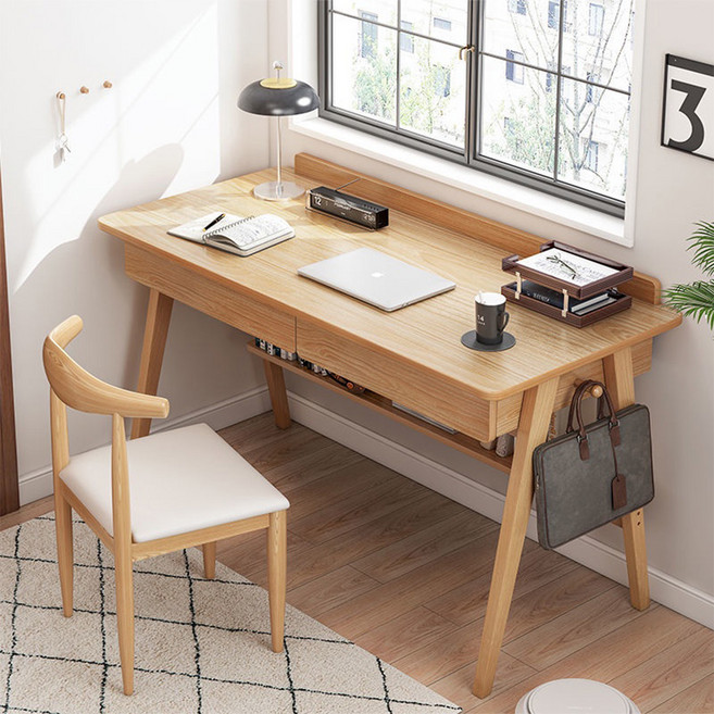 E家工廠 書桌 143-SF, 橡木色, 1個