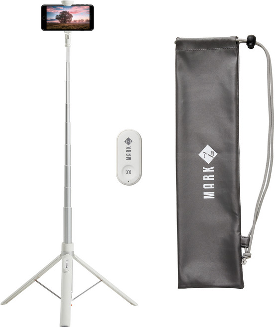 마크제트 인피니티 셀카봉 삼각대 1.7m, 화이트, 1개