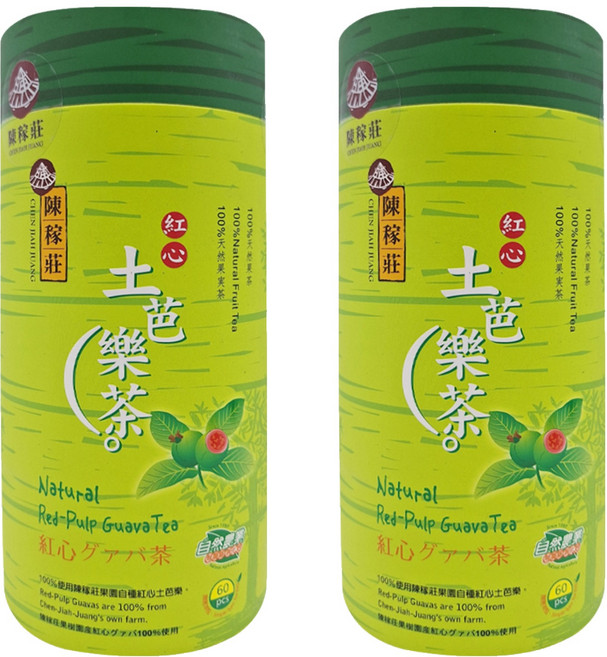 陳稼莊 紅心土芭樂茶, 5g, 60包, 2罐