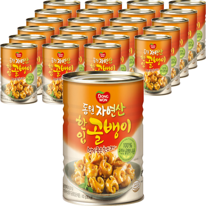 동원 한입 골뱅이 통조림, 400g, 24개