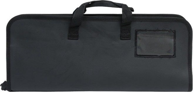 칼백화점 심플 지퍼식 조리도구 칼가방 6포켓, 블랙, 1개