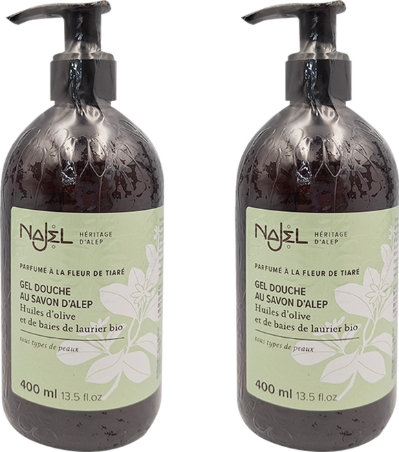 NAJEL 阿勒坡古皂沐浴露 梔子花, 400ml, 2瓶