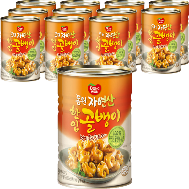 동원 한입 골뱅이 통조림, 400g, 12개