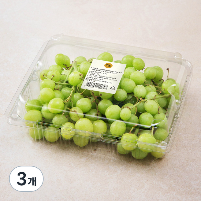 PSK 호주 오톰크리스피 청포도, 1.2kg, 3개