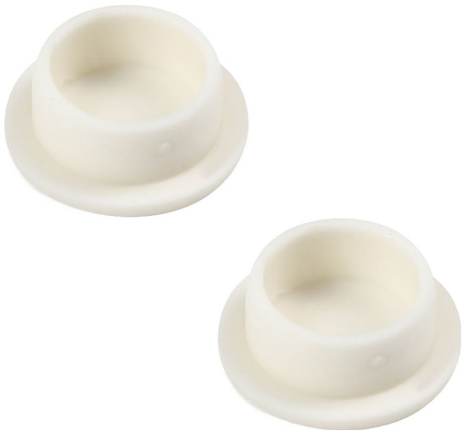 세면대 오버플로우 실리콘 원형 캡, 2개, 화이트