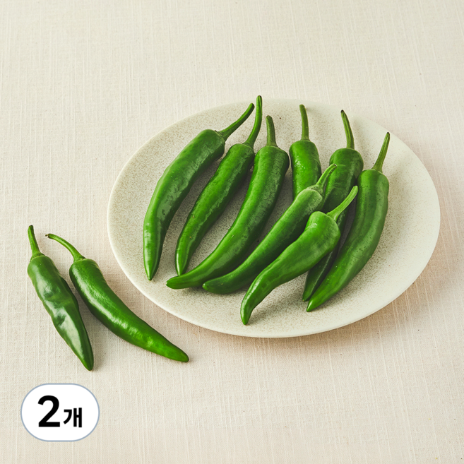 국내산 친환경 풋고추, 150g, 2개