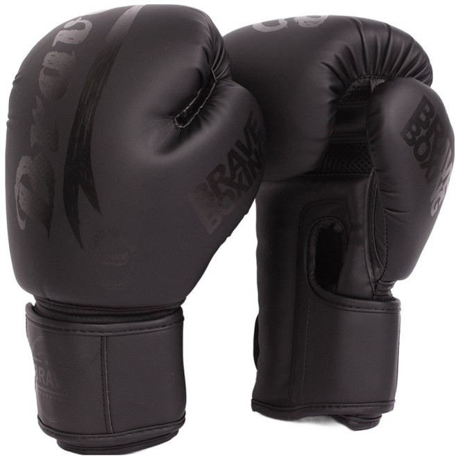 브레이브 파워 트레이닝 복싱 글러브, BLACK, 1세트