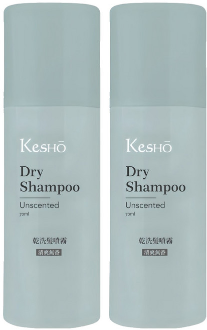 KeSHO 乾洗髮噴霧 無香, 70ml, 2件