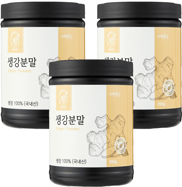 두손애약초 생강분말, 250g, 3개