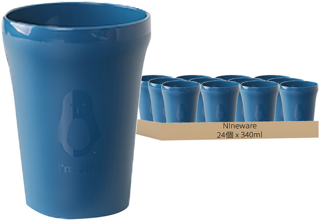 Nineware Friends系列 派對杯 藍色, 340ml, 1個, 24個