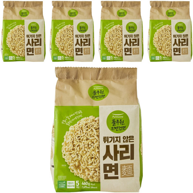 풀무원 자연건면 튀기지 않는 사리면 92g, 25개