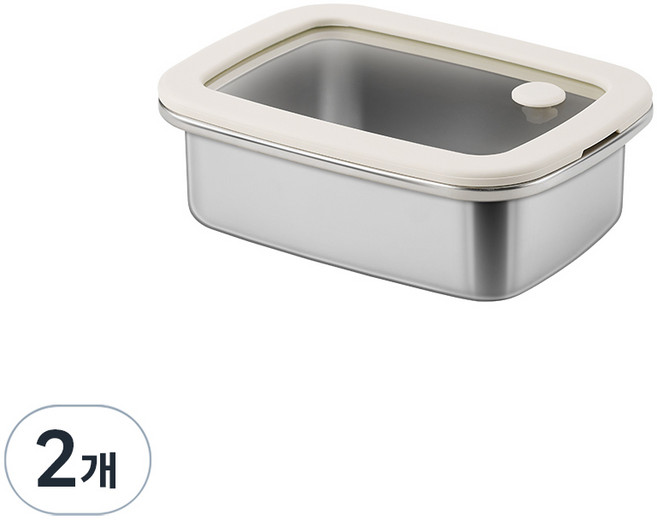 바겐슈타이거 클라 전자레인지 사용 무연마 스텐박스, 2개, 단품