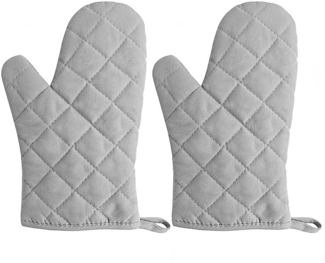 생활공식 누빔 오븐 장갑, 그레이, 2개
