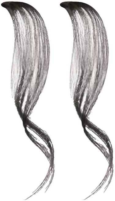 젤루나 얼굴 작아 보이는 사이드 뱅 내추럴 앞머리 붙임머리 반가발 HB-28, 1 내추럴블랙, 2개