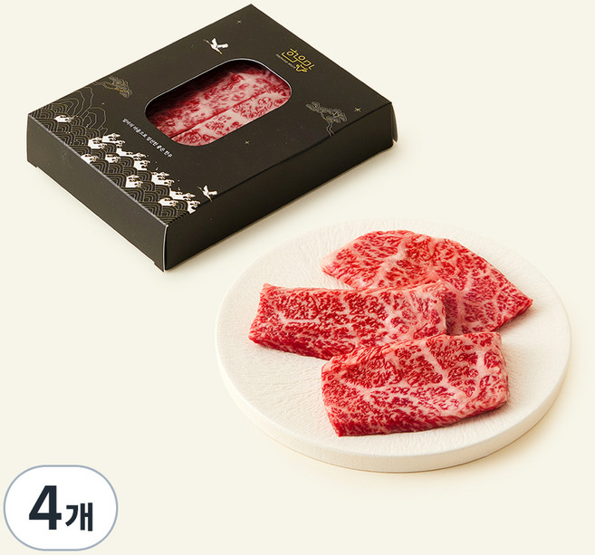 한우맘 한우 살치살 1++(7)등급 구이용 (냉장), 200g, 4개