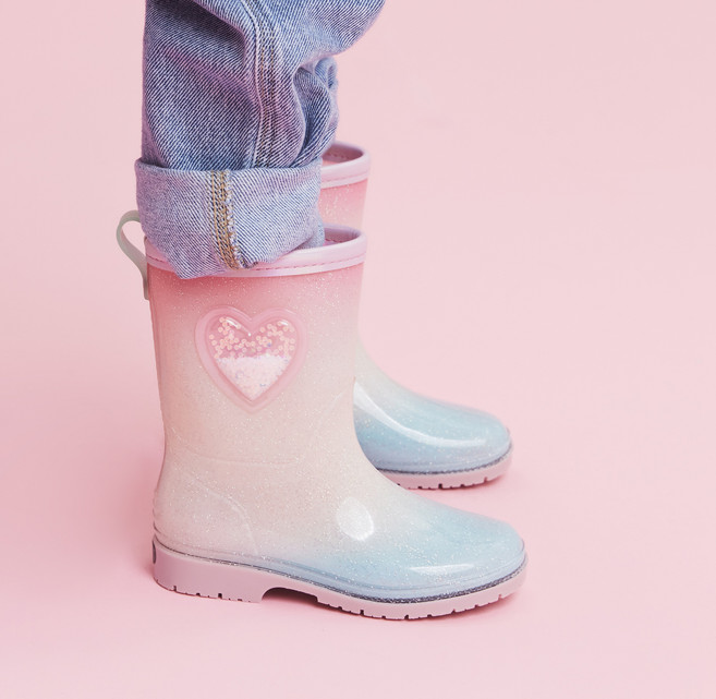 슈펜키즈 여아용 그라데이션 레인부츠 VKTM79S04