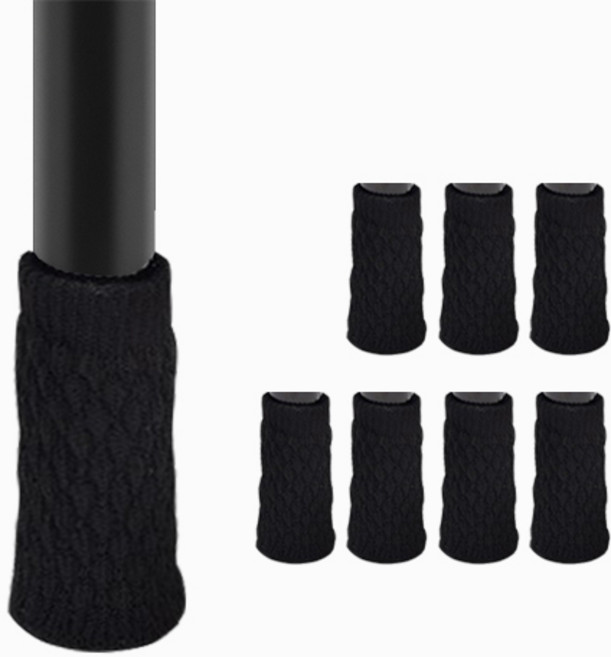 마리포레 니트 의자 발커버, 블랙B, 8개