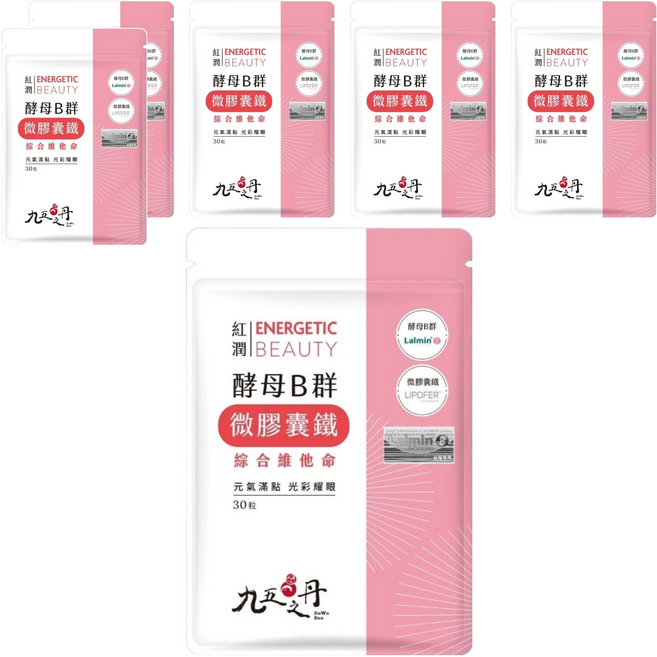 Jiu Wu Dan 九五之丹 酵母B群 + 微膠囊鐵, 30顆, 6包