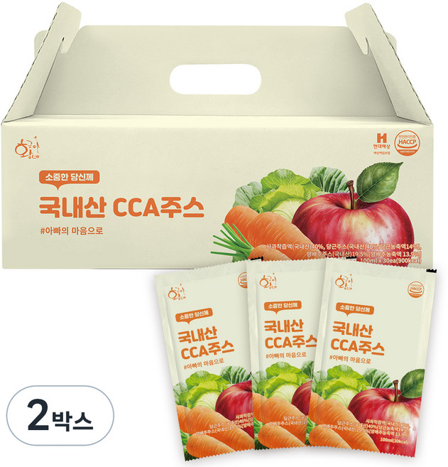 황금이네 국내산 CCA주스, 100ml, 60개