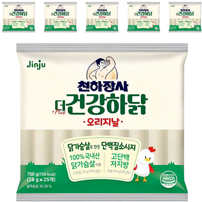 건강하닭 오리지날 소시지, 700g, 6개