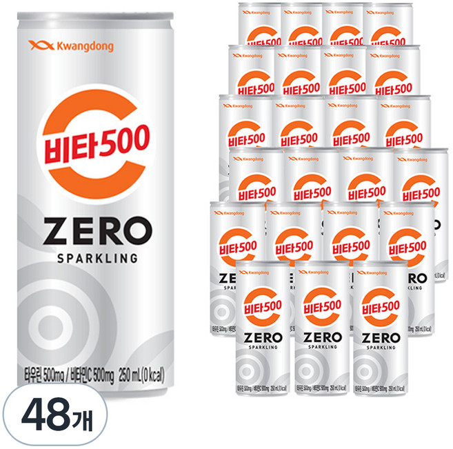 비타500 제로 스파클링, 250ml, 48개