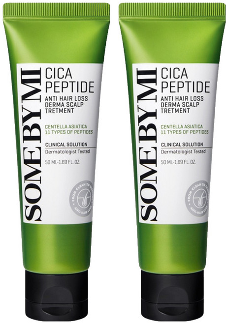 썸바이미 시카 펩타이드 안티 헤어로스 더마 스칼프 트리트먼트, 2개, 50ml