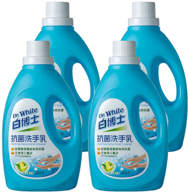 Dr.White 白博士 抗菌洗手乳 不使用三氯沙, 2kg, 4桶