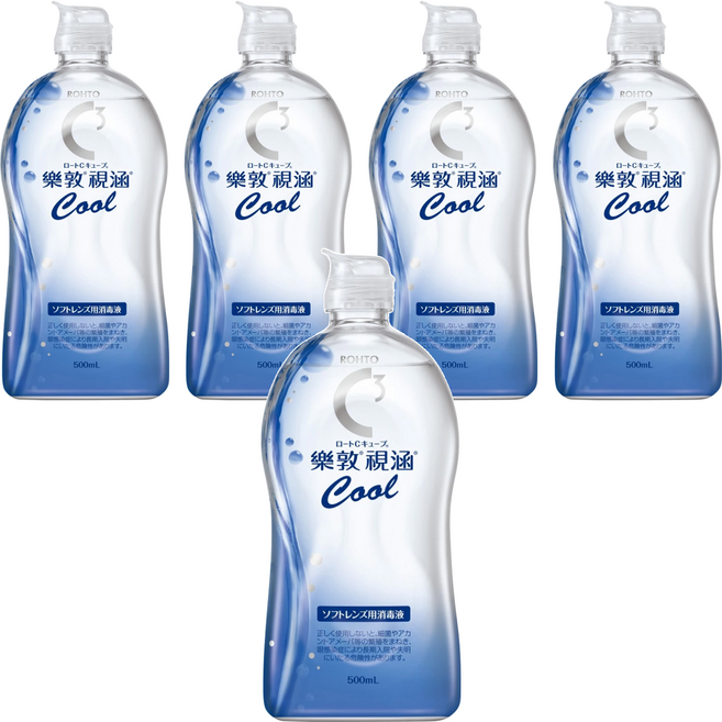 ROHTO 樂敦 視涵 清涼滋潤多效保養液, 500ml, 5瓶