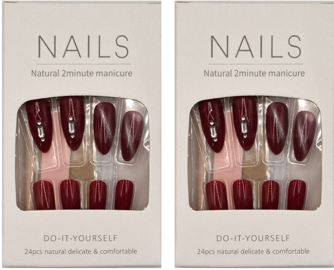 Paula's Nail 寶拉美甲 美甲貼片 快速打造時尚指尖, AP69188, 2盒