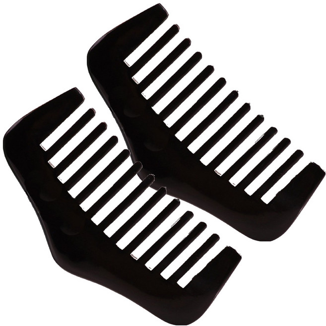 MEO 물소뿔 두피 마시지 빗 두피용 5호, 2개