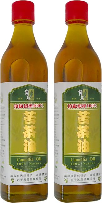 H.J.S 惠家香 100%苦茶油, 500ml, 2瓶