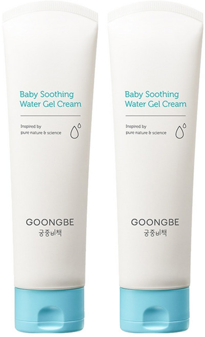 궁중비책 베이비 수딩 워터젤 크림 튜브, 120ml, 2개