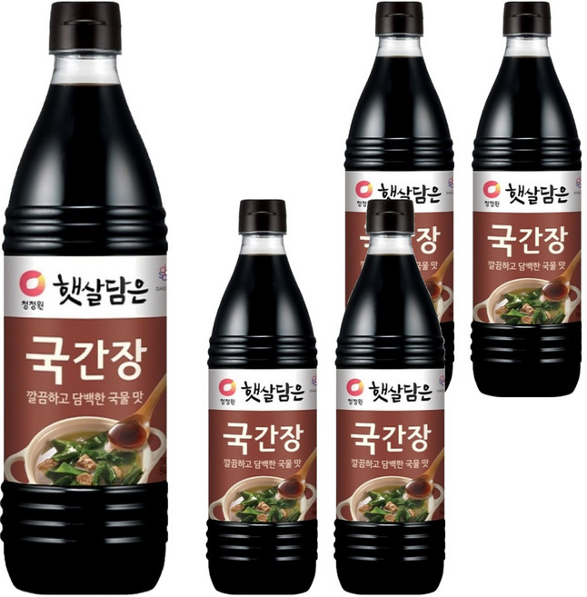 햇살담은 국간장, 840ml, 5개