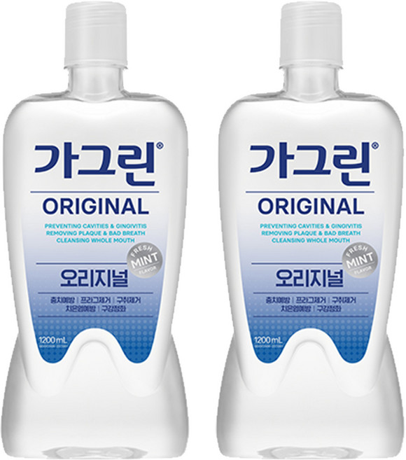 가그린 오리지널 구강청결제, 1.2L, 2개