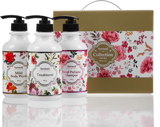 탐사 플로랄 퍼퓸 샴푸+트리트먼트+바디워시 500g 3종 세트, 1개