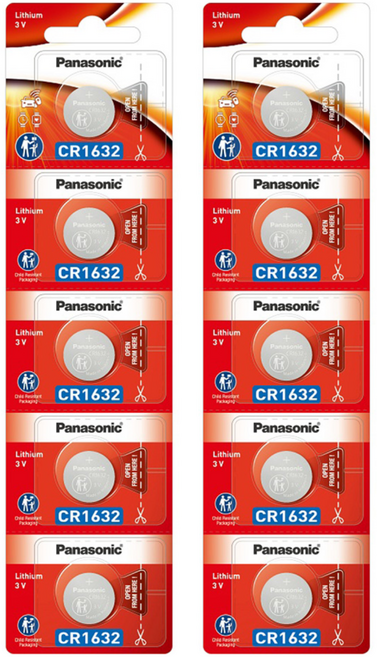 파나소닉 리튬 코인건전지 CR1632, 5개입, 2개