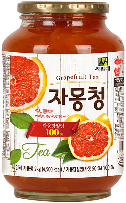 씨밀레 자몽청, 2kg, 1개입, 1개